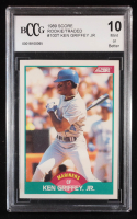 Ken Griffey Jr. 1989 Score Rookie/Traded #100T RC (BCCG 10) at PristineAuction.com