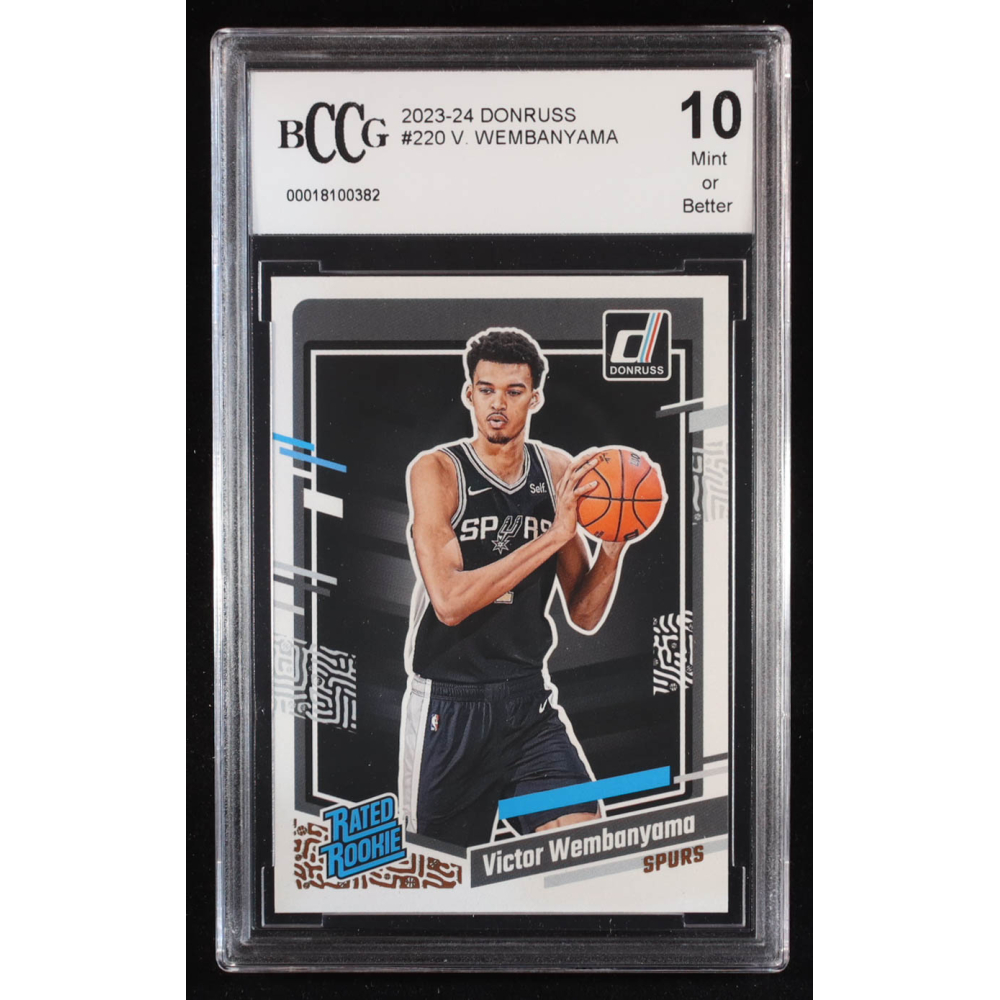 Victor Wembanyama 2023-24 Donruss #220 RR RC (BCCG 10) at PristineAuction.com