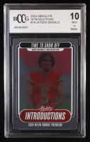 Jayden Daniels 2024 Absolute Introductions #18 RC (BCCG 10) at PristineAuction.com