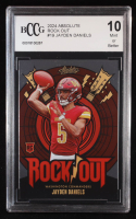 Jayden Daniels 2024 Absolute Rock Out #19 RC (BCCG 10) at PristineAuction.com