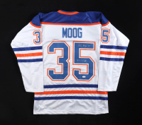 Andy Moog Signed Jersey Inscribed "3x S Cup" (JSA) at PristineAuction.com