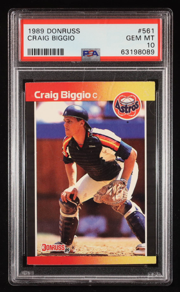 Craig Biggio 1989 Donruss #561 DP RC (PSA 10)
