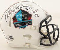 Alan Faneca Signed Hall of Fame Logo Speed Mini Helmet Inscribed "HOF 21" (TSE) at PristineAuction.com