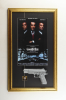 Henry Hill Signed "Goodfellas" Custom Framed Playing Card Display with Movie Poster Print, Dice & Replica Prop Pistol (PSA) at PristineAuction.com