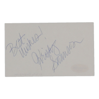 Kristy Swanson Signed 3x5 Index Card Inscribed "Best Wishes!" (AutographCOA) at PristineAuction.com