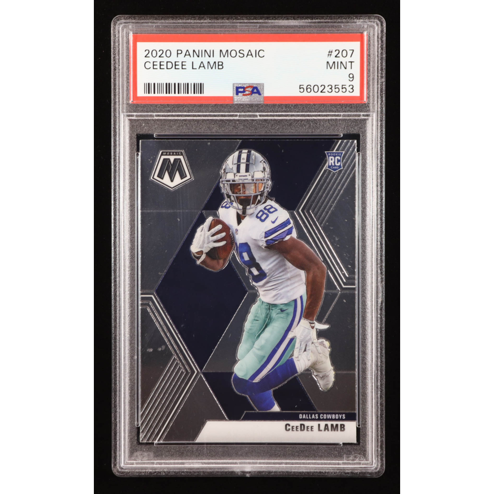 CeeDee Lamb 2020 Panini Mosaic #207 RC (PSA 9) at PristineAuction.com
