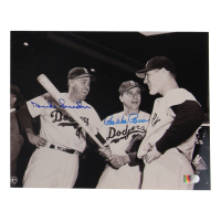 Pee Wee Reese & Duke Snider Signed Dodgers 8x10 Photo (AIV) at PristineAuction.com