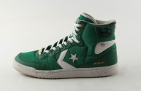 Larry Bird Signed 1984 Celtics Special Edition Converse Basketball Shoe (PSA) at PristineAuction.com