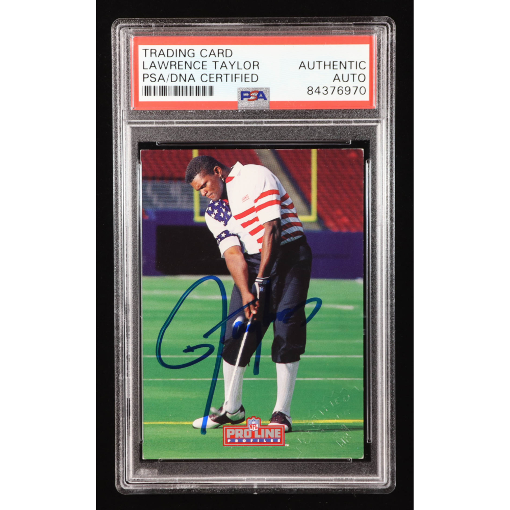 Lawrence Taylor Signed 1992 Pro Line Profiles #463 (PSA) at PristineAuction.com