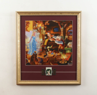 Thomas Kinkade "Pinocchio" Custom Framed Print Display with Pinnochio Hinged Door Pin at PristineAuction.com