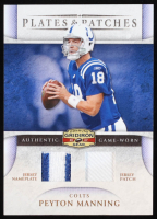 Peyton Manning 2007 Donruss Gridiron Gear Plates and Patches #3 #033/100 at PristineAuction.com