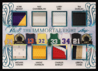 2019 Leaf Pearl The Immortal Eight Platinum Kobe Bryant / Michael Jordan / Wilt Chamberlain / Magic Johnson / Larry Bird / Charles Barkley / Tim Duncan / LeBron James #TIE02 #2/4 at PristineAuction.com