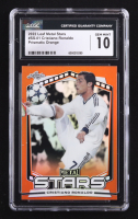 Cristiano Ronaldo 2022 Leaf Metal Stars Prismatic Orange #SS01 #4/5 (CGC 10) at PristineAuction.com