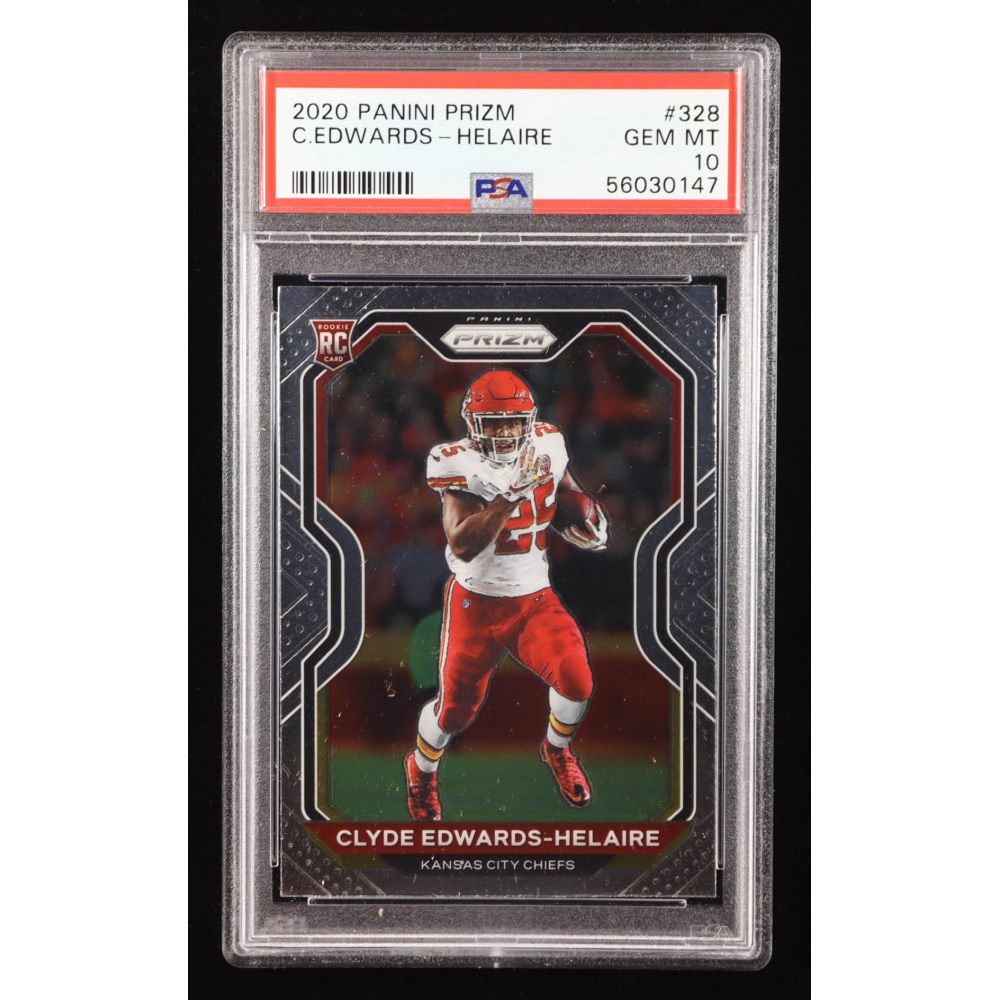 Clyde Edwards-Helaire 2020 Panini Prizm #328A RC (PSA 10) at PristineAuction.com