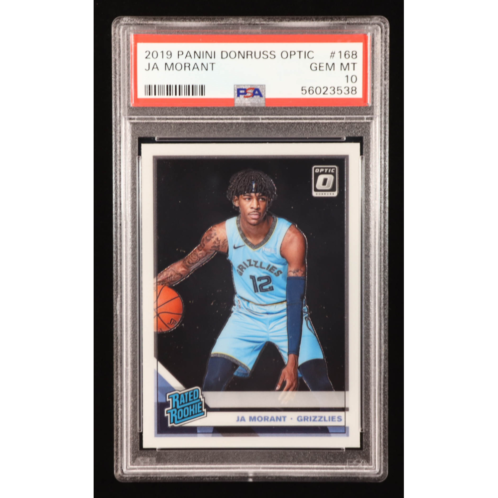 Ja Morant 2019-20 Donruss Optic #168 RR RC (PSA 10) at PristineAuction.com