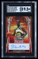 Gary Payton 2025 Leaf Sunset Signature Series Silver Circles #SSGP1 #1/1 (SGC 9.5 | Autograph Graded SGC 10) at PristineAuction.com