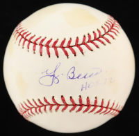 Yogi Berra Signed OML Baseball Inscribed "HOF 72" (Beckett) at PristineAuction.com