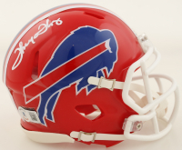Thurman Thomas Signed Bills Speed Mini Helmet (Beckett) at PristineAuction.com