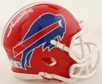 Thurman Thomas Signed Bills Speed Mini Helmet (Beckett) at PristineAuction.com