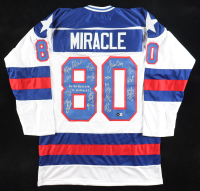 1980 Team USA | "Miracle on Ice" | Jersey Signed by (18) with Mike Eruzione, Jim Craig, Mark Johnson, Neal Broten (Beckett) at PristineAuction.com