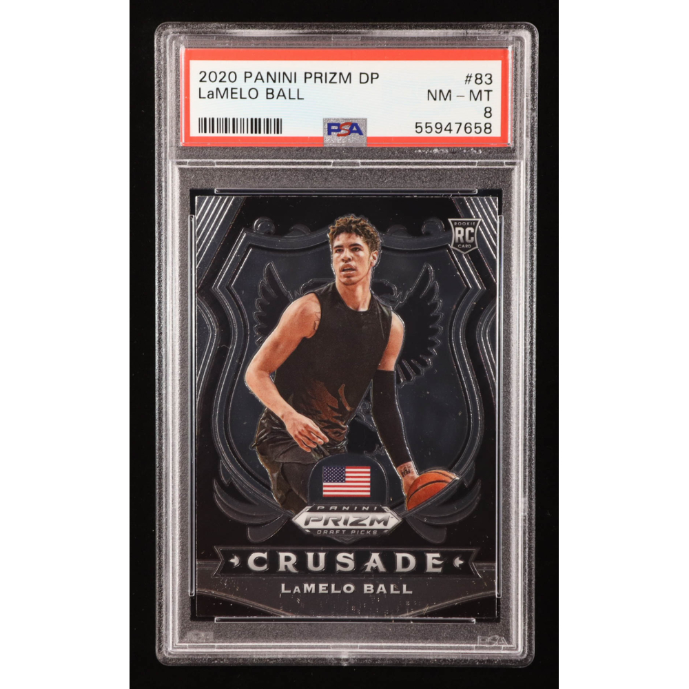 LaMelo Ball 2020-21 Panini Prizm Draft Picks Prizms #83 RC (PSA 8) at PristineAuction.com