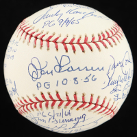Roy Halladay, Sandy Koufax, Randy Johnson, Don Larsen | Perfect Game Pitchers OML Baseball Signed & Inscribed By (17) (Beckett) at PristineAuction.com