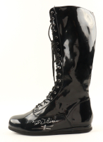 Ted DiBiase Signed Wrestling Boot (Schwartz) at PristineAuction.com