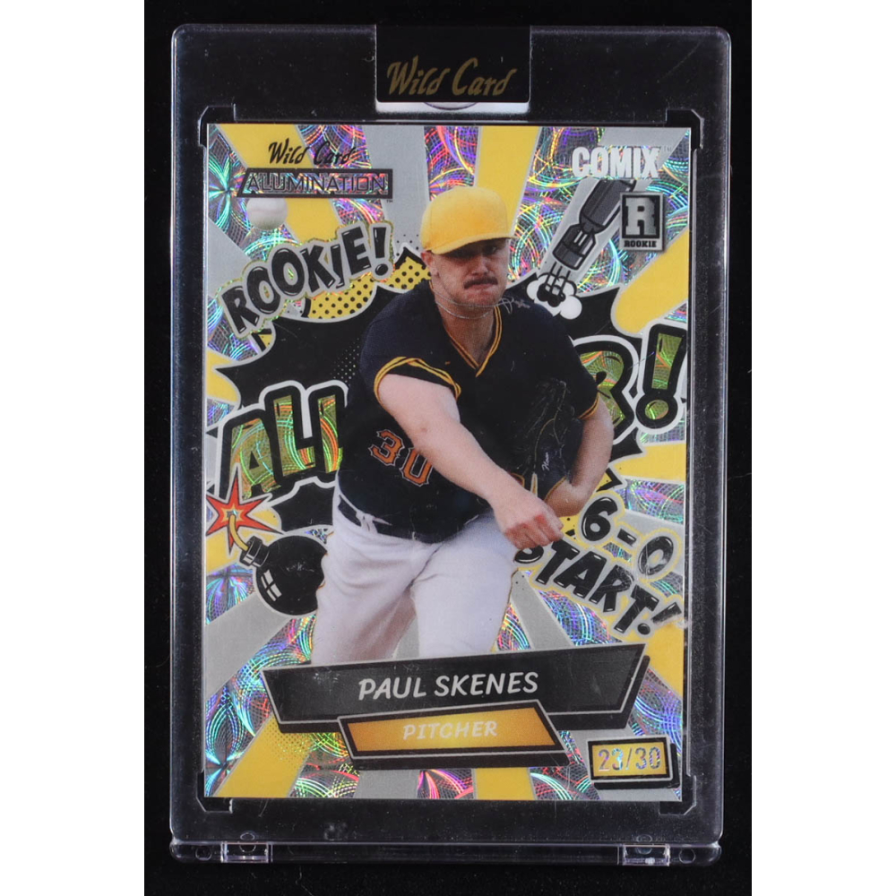 Paul Skenes 2024 Wild Card Alumination Comix #1 #1 Pick! Kaleidoscope Silver #ACBPPS1 #23/30 RC at PristineAuction.com