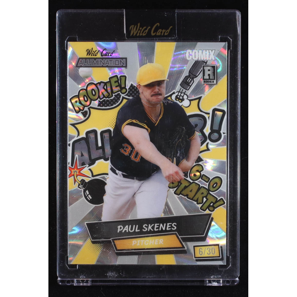 Paul Skenes 2024 Wild Card Alumination Comix #1 All-Star! Lava Silver #ACBPPS1 #6/30 RC at PristineAuction.com