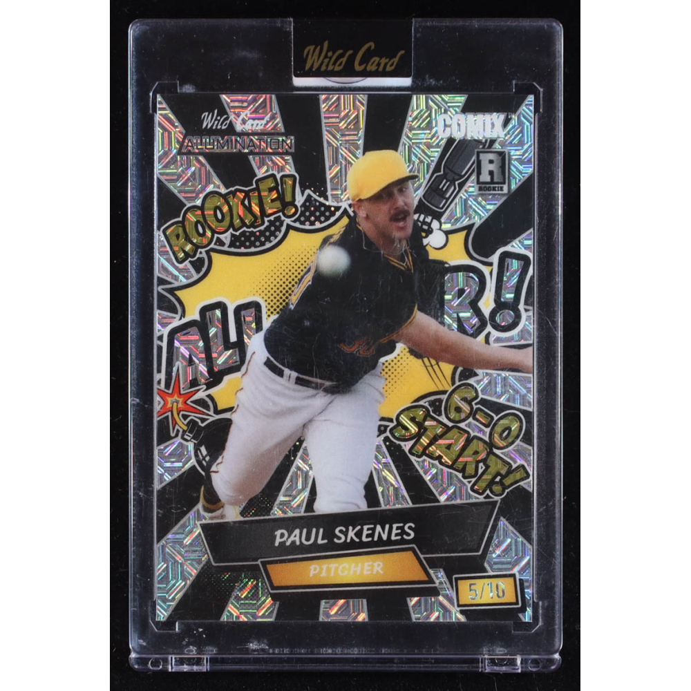 Paul Skenes 2024 Wild Card Alumination Comix #1 All-Star! Mojo Silver #ACBPPS4 #5/10 RC at PristineAuction.com