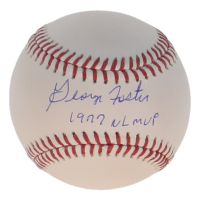 George Foster Signed OML Baseball Inscribed "1977 NL MVP" (JSA) at PristineAuction.com