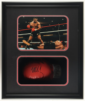 Mike Tyson Signed Boxing Glove Shadowbox Display (JSA & Tyson) at PristineAuction.com