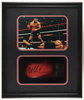 Mike Tyson Signed Boxing Glove Shadowbox Display (JSA & Tyson) at PristineAuction.com
