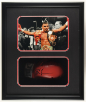 Mike Tyson Signed Boxing Glove Shadowbox Display (JSA & Tyson) at PristineAuction.com