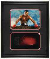Mike Tyson Signed Boxing Glove Shadowbox Display (JSA & Tyson) at PristineAuction.com