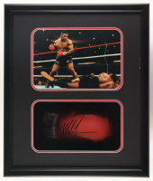 Mike Tyson Signed Boxing Glove Shadowbox Display (JSA & Tyson) at PristineAuction.com