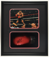 Mike Tyson Signed Boxing Glove Shadowbox Display (JSA & Tyson) at PristineAuction.com