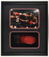Mike Tyson Signed Boxing Glove Shadowbox Display (JSA & Tyson) at PristineAuction.com