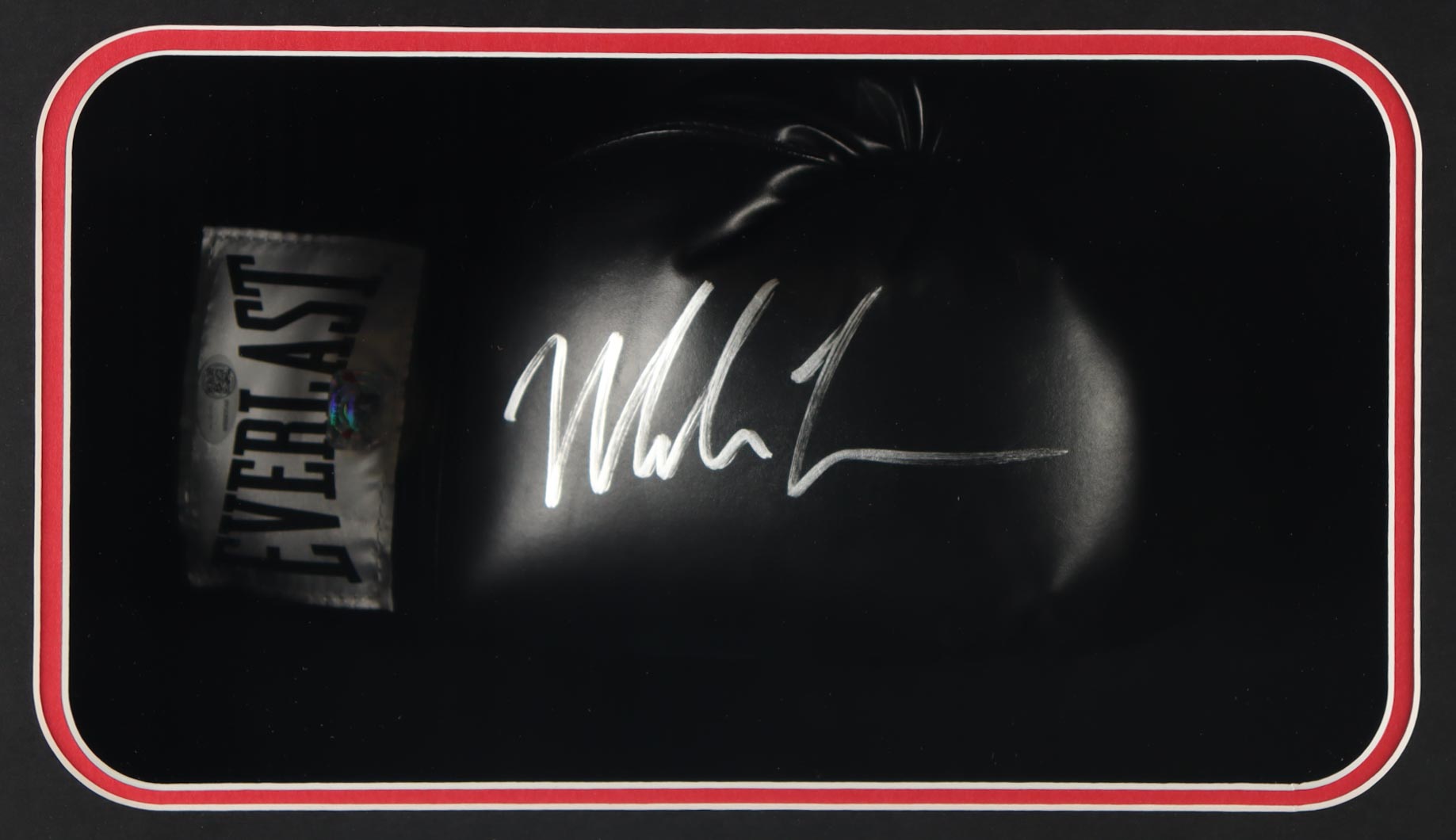 Mike Tyson Signed Boxing Glove Shadowbox Display (JSA & Tyson) at PristineAuction.com Mike Tyson Signed Boxing Glove Shadowbox Display (JSA & Tyson) at PristineAuction.com