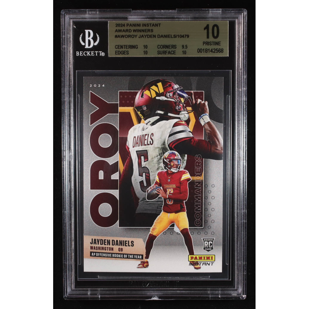 Jayden Daniels 2024 Panini Instant Award Winners #AWOROY RC (BGS 10) at PristineAuction.com