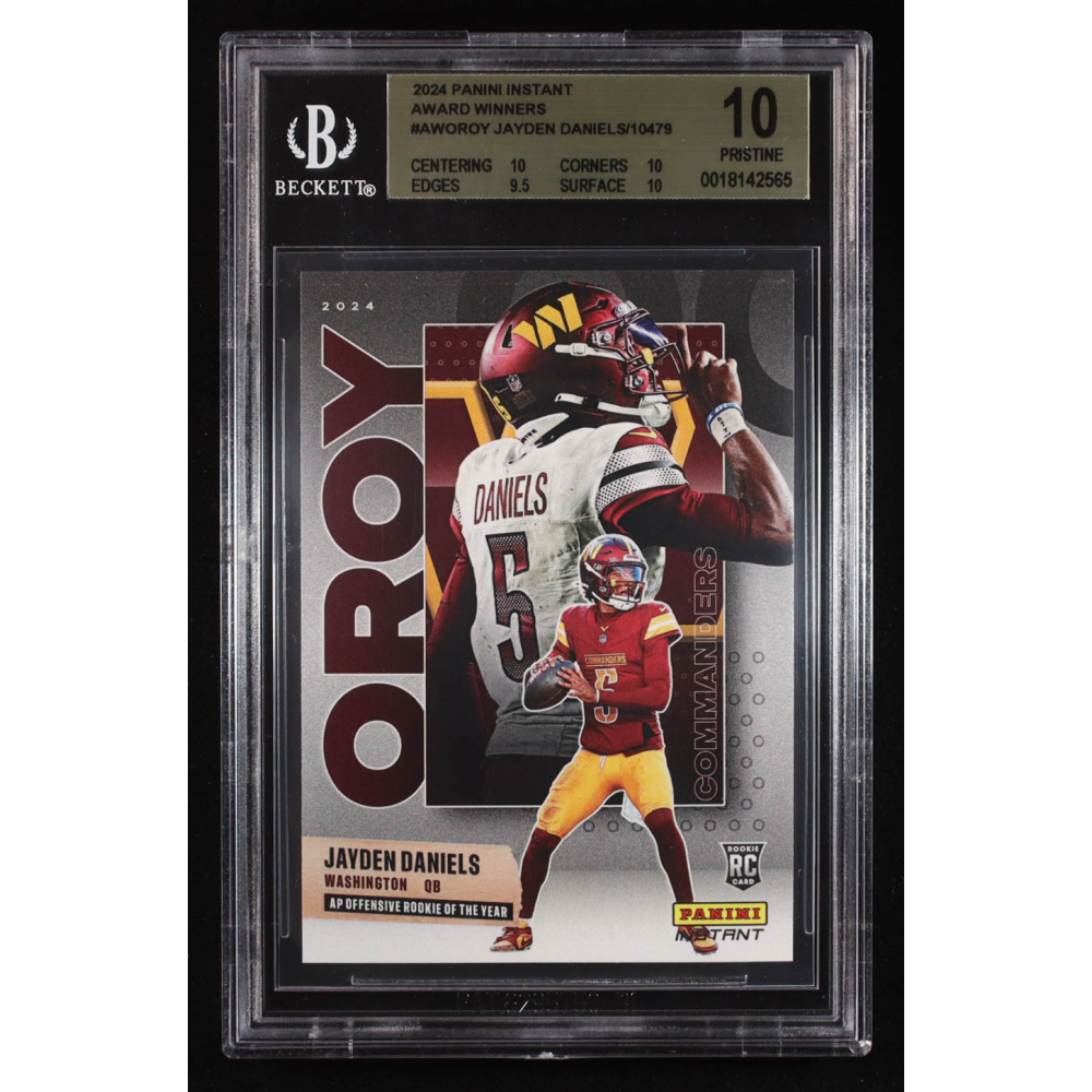 Jayden Daniels 2024 Panini Instant Award Winners #AWOROY RC (BGS 10) at PristineAuction.com