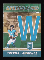 Trevor Lawrence 2022 Elite Spellbound Green #3 at PristineAuction.com