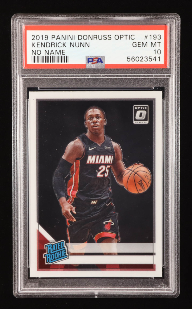 2019-20 Donruss Optic #193 Kendrick Nunn RR RC UER (PSA 10)