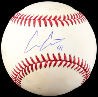Andrew Abbott Signed OML Baseball (Playball Ink) at PristineAuction.com