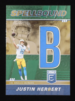 Justin Herbert 2022 Elite Spellbound Green #4 at PristineAuction.com