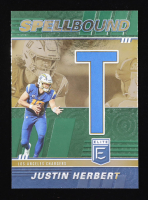 Justin Herbert 2022 Elite Spellbound Green #7 at PristineAuction.com