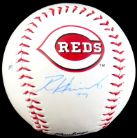 Rece Hinds Signed OML Reds Logo Baseball (Playball Ink) at PristineAuction.com