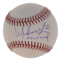 Manny Ramirez Signed OML Baseball Inscribed "04 WS MVP" (Beckett) at PristineAuction.com