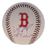 Manny Ramirez Signed Red Sox Logo Baseball Inscribed "04-07 Champ" (Beckett) at PristineAuction.com