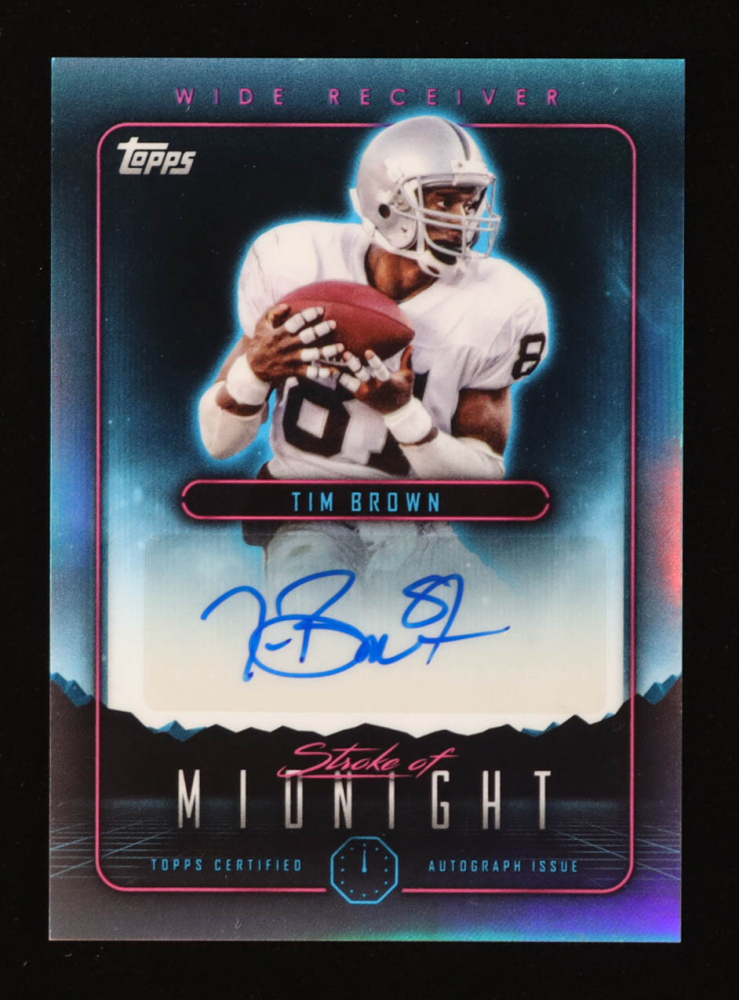 Tim Brown 2024 Topps Midnight Stroke of Midnight Autographs #SMA-TB